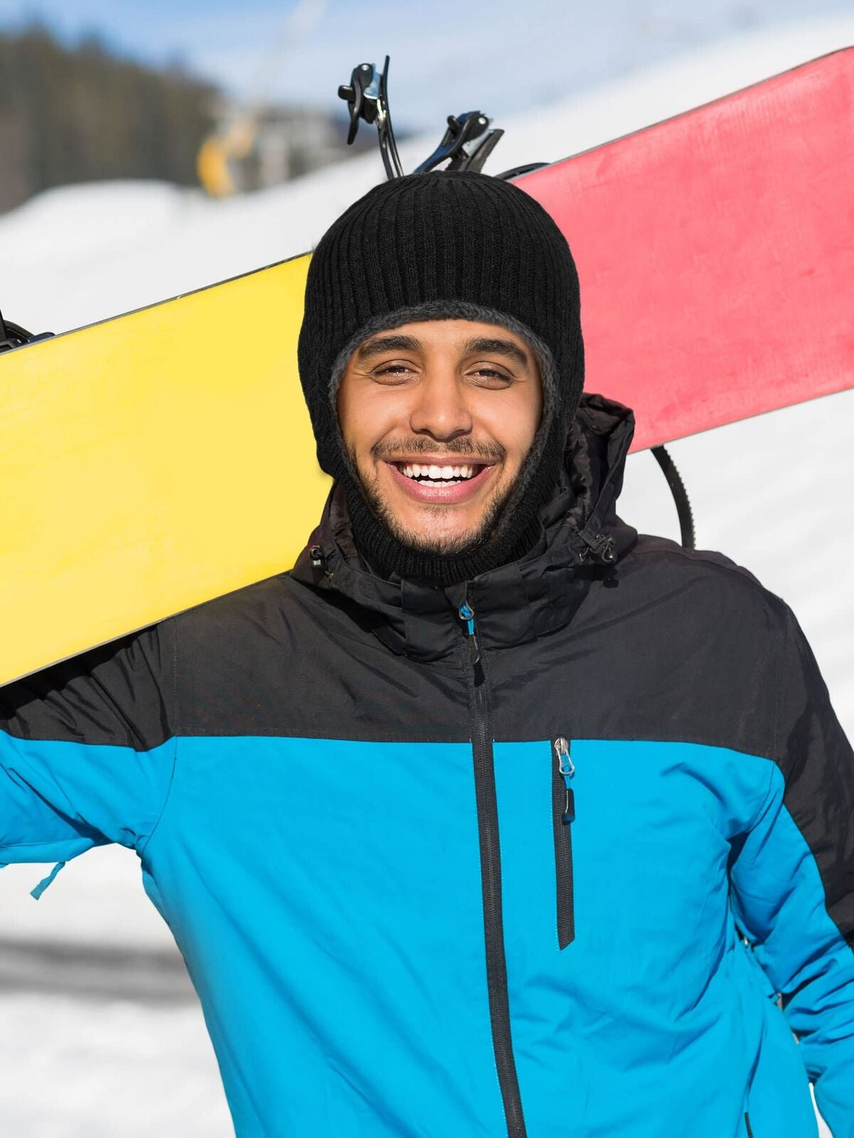 2 Polar Pasamontaã±As De Punto Capucha Para El Frio Para Hombre Invierno Termica