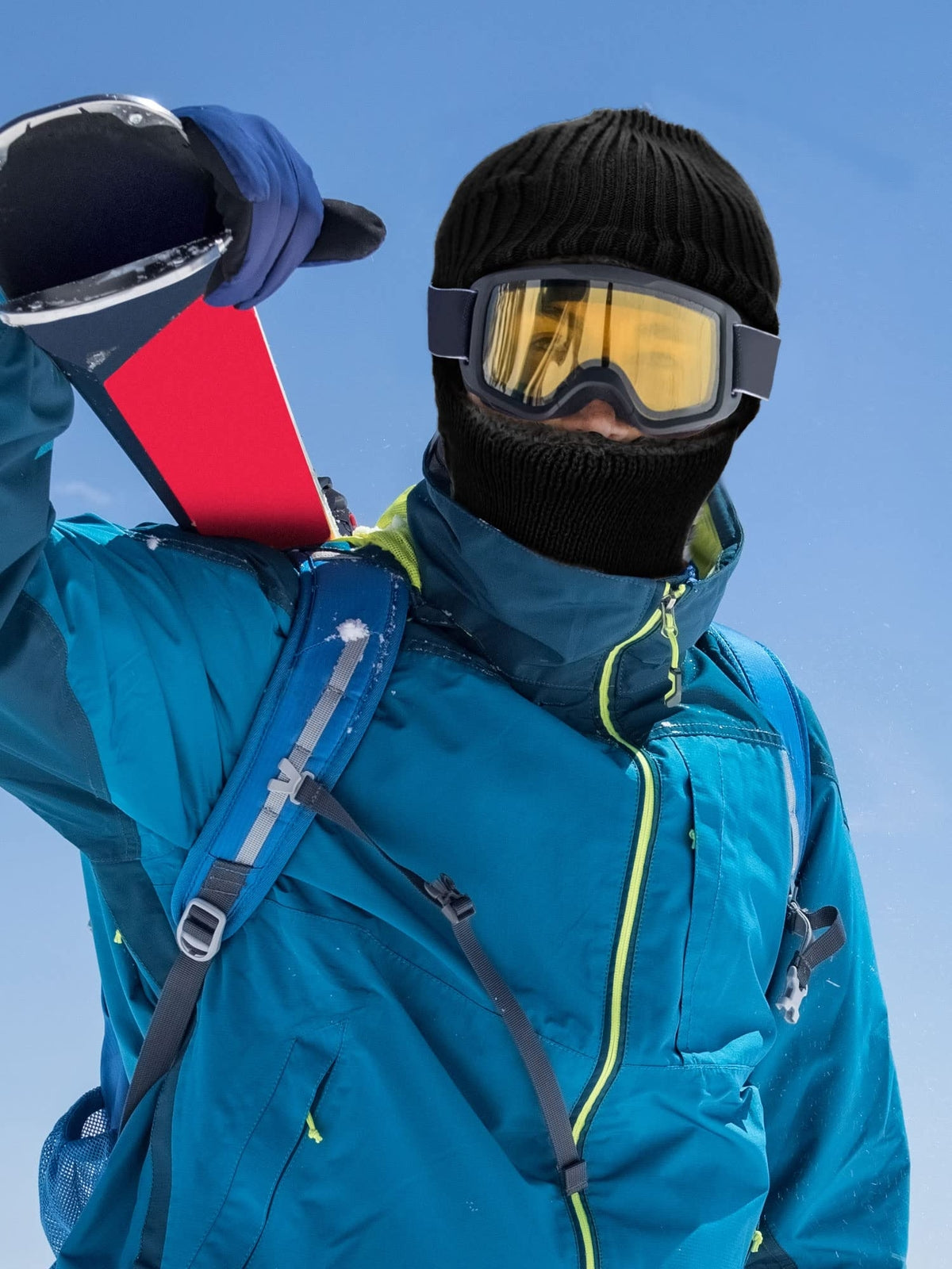 2 Polar Pasamontaã±As De Punto Capucha Para El Frio Para Hombre Invierno Termica